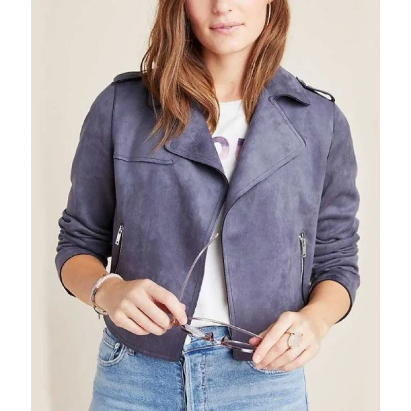 13 Reasons Why Season 4 Jessica Davis Grey Moto Jacket