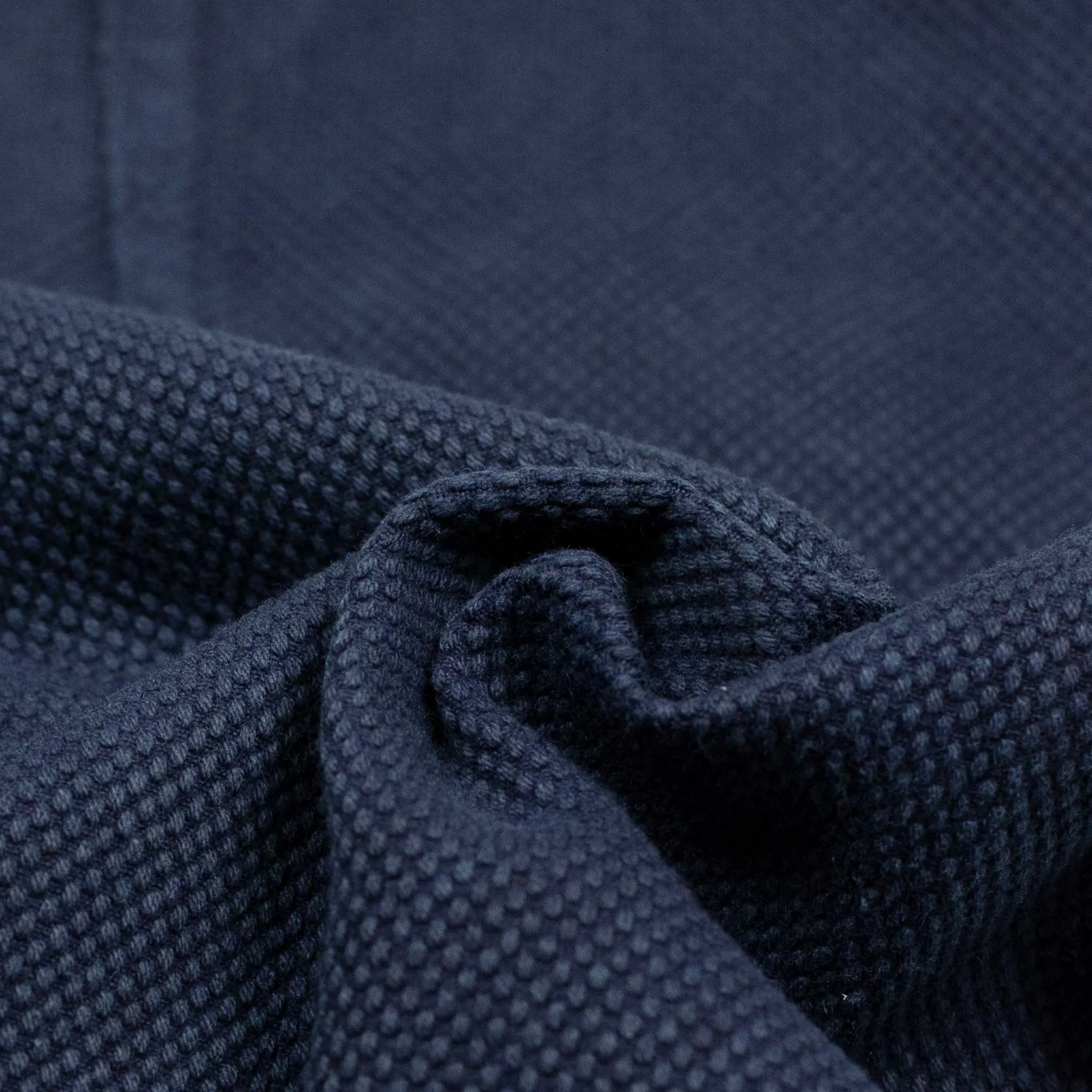 5-pocket trousers in hand-dyed indigo cotton sashiko