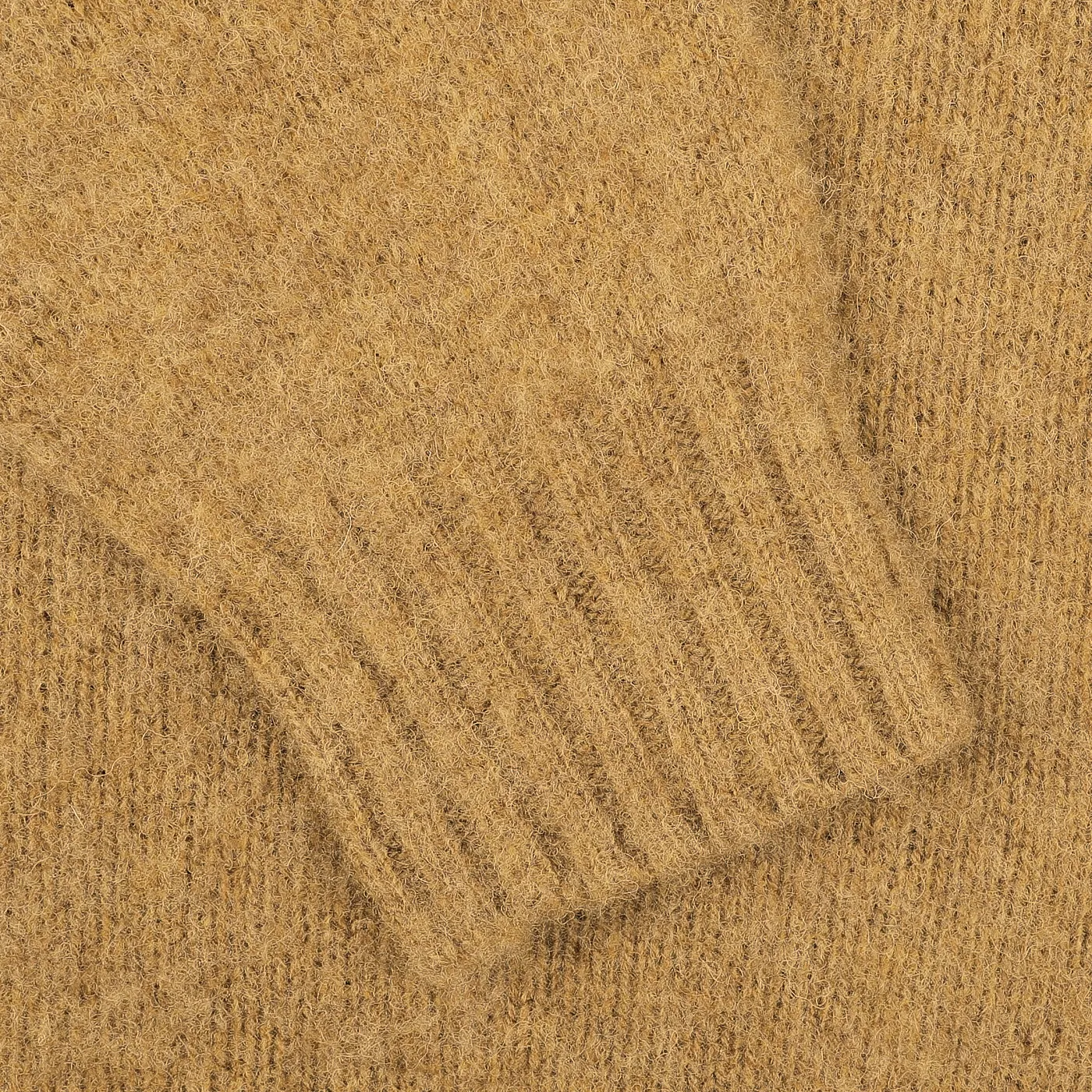 Asparagus Brushed Shaggy Wool Crewneck