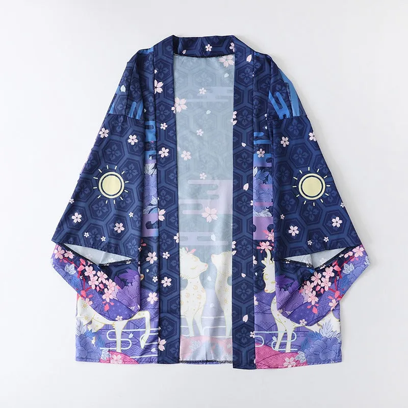 Blossom Sakura Deer Kimono Outerwear