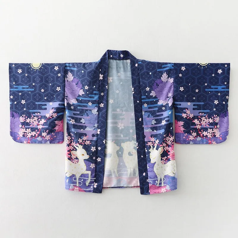 Blossom Sakura Deer Kimono Outerwear