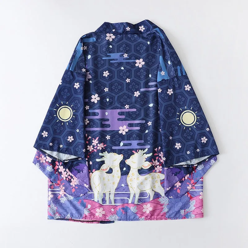 Blossom Sakura Deer Kimono Outerwear