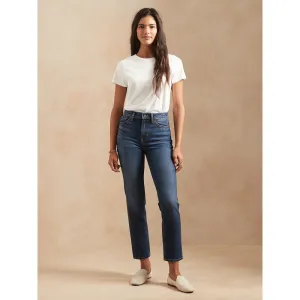 BR High Rise Straight Blue Jeans
