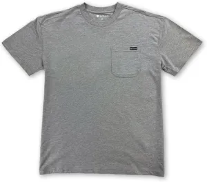 Buffalo Outdoors Workwear Men's Heavyweight Pocket T-Shirt - Heather Grey