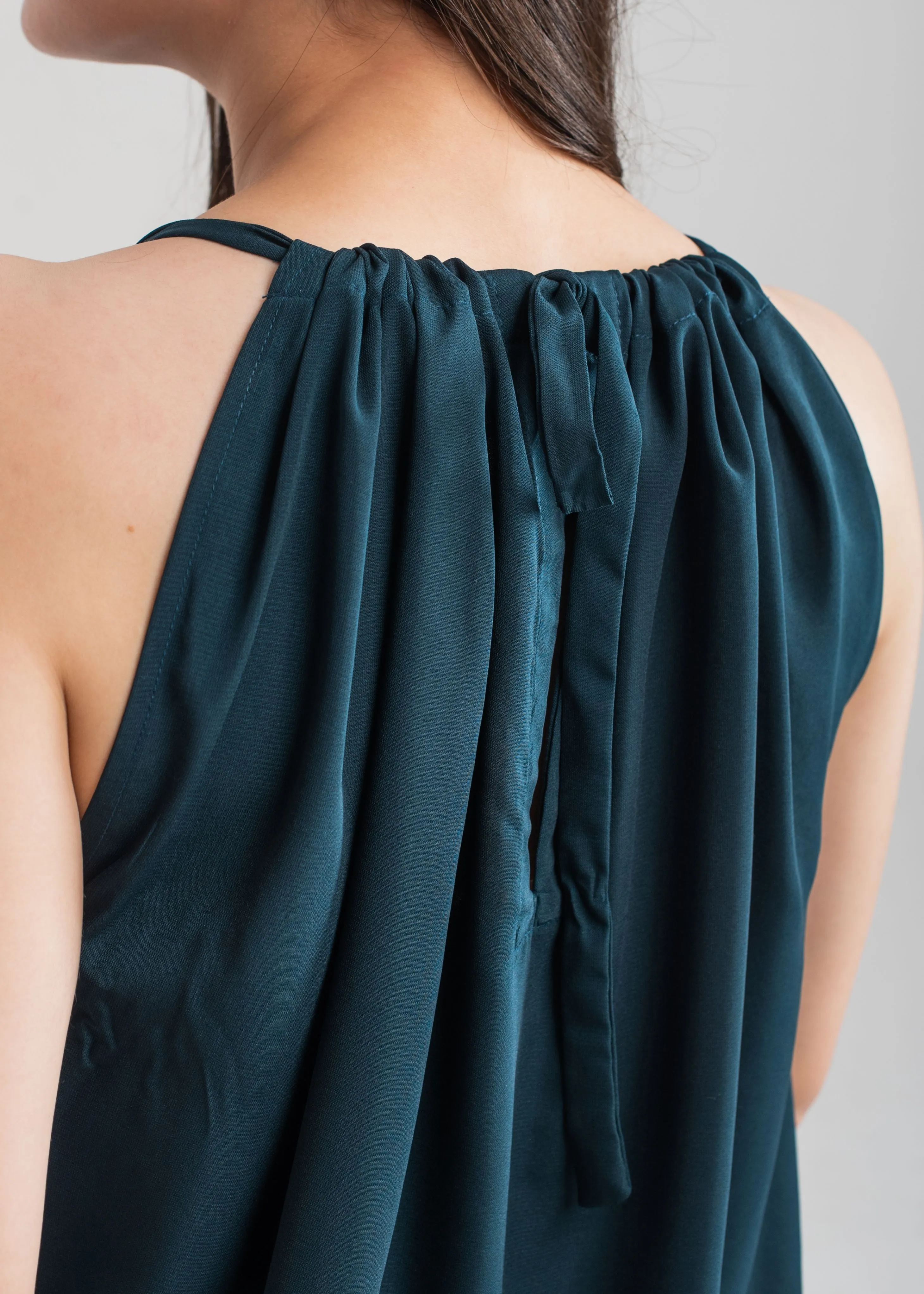Dark Teal Halter Top