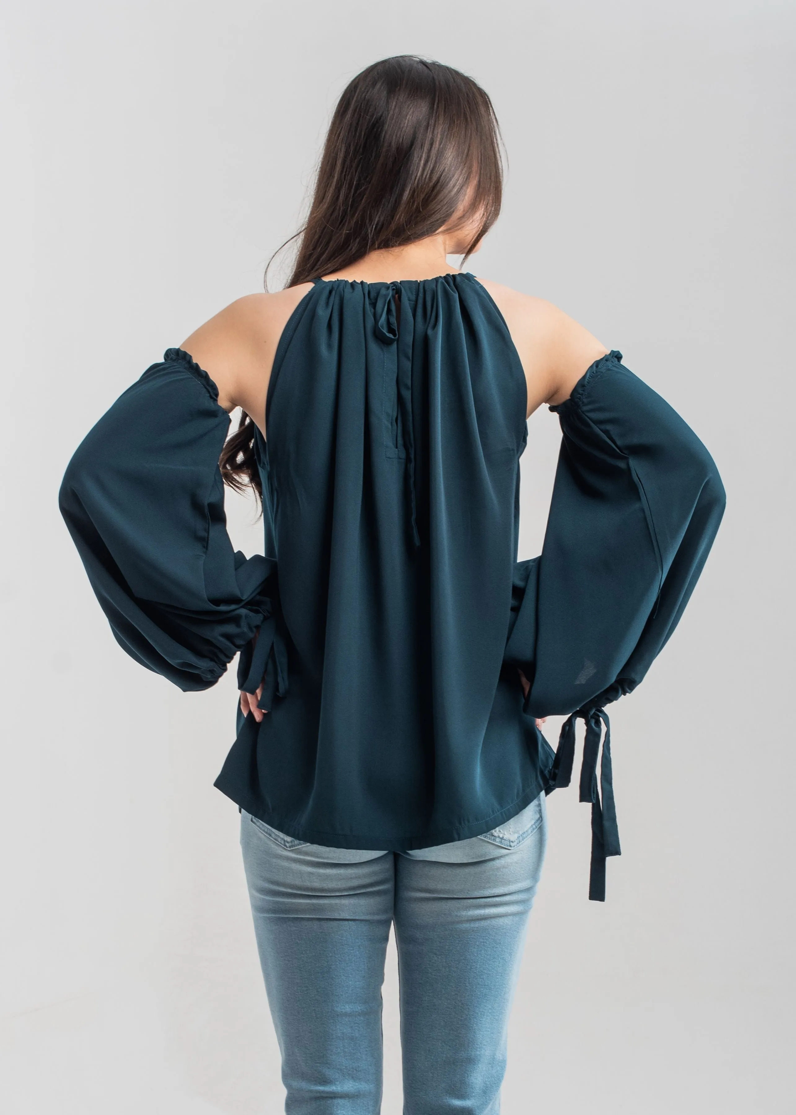 Dark Teal Halter Top