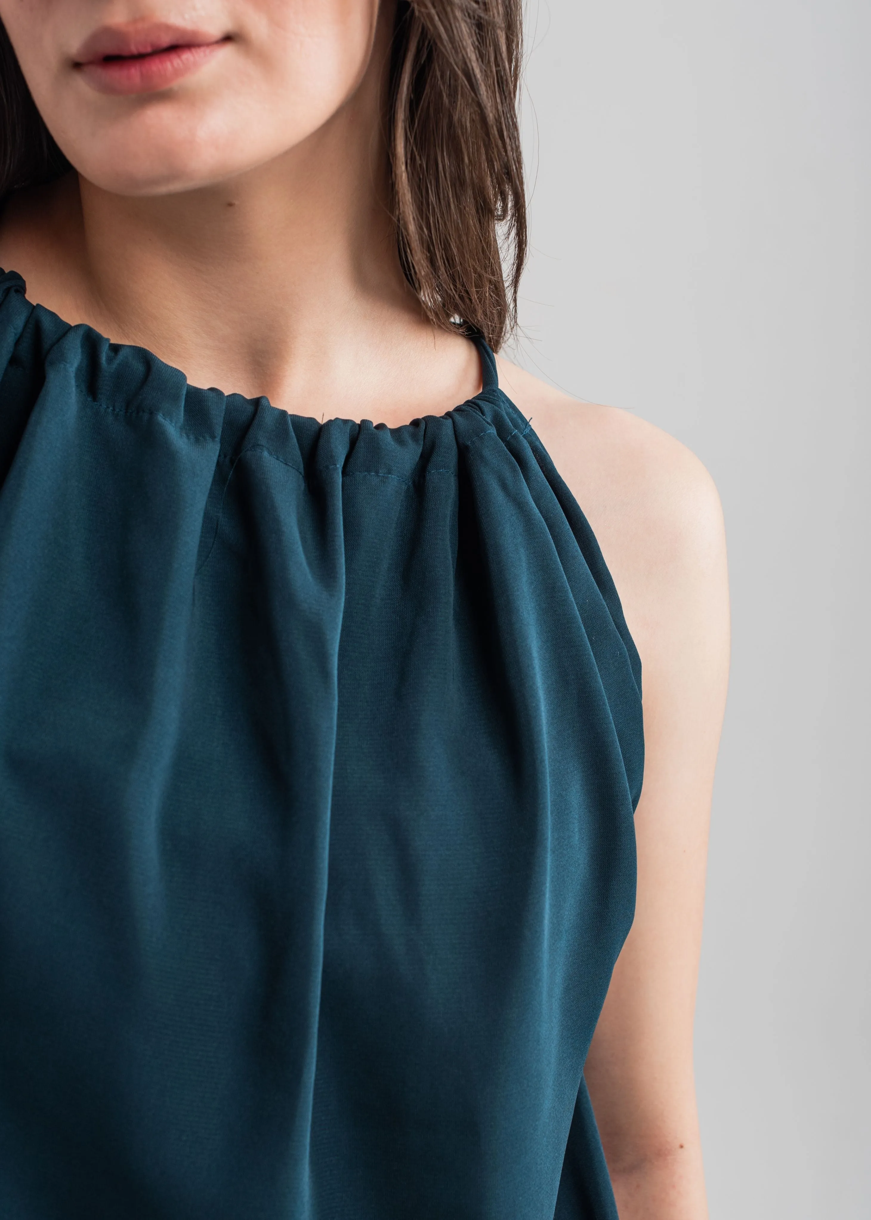 Dark Teal Halter Top