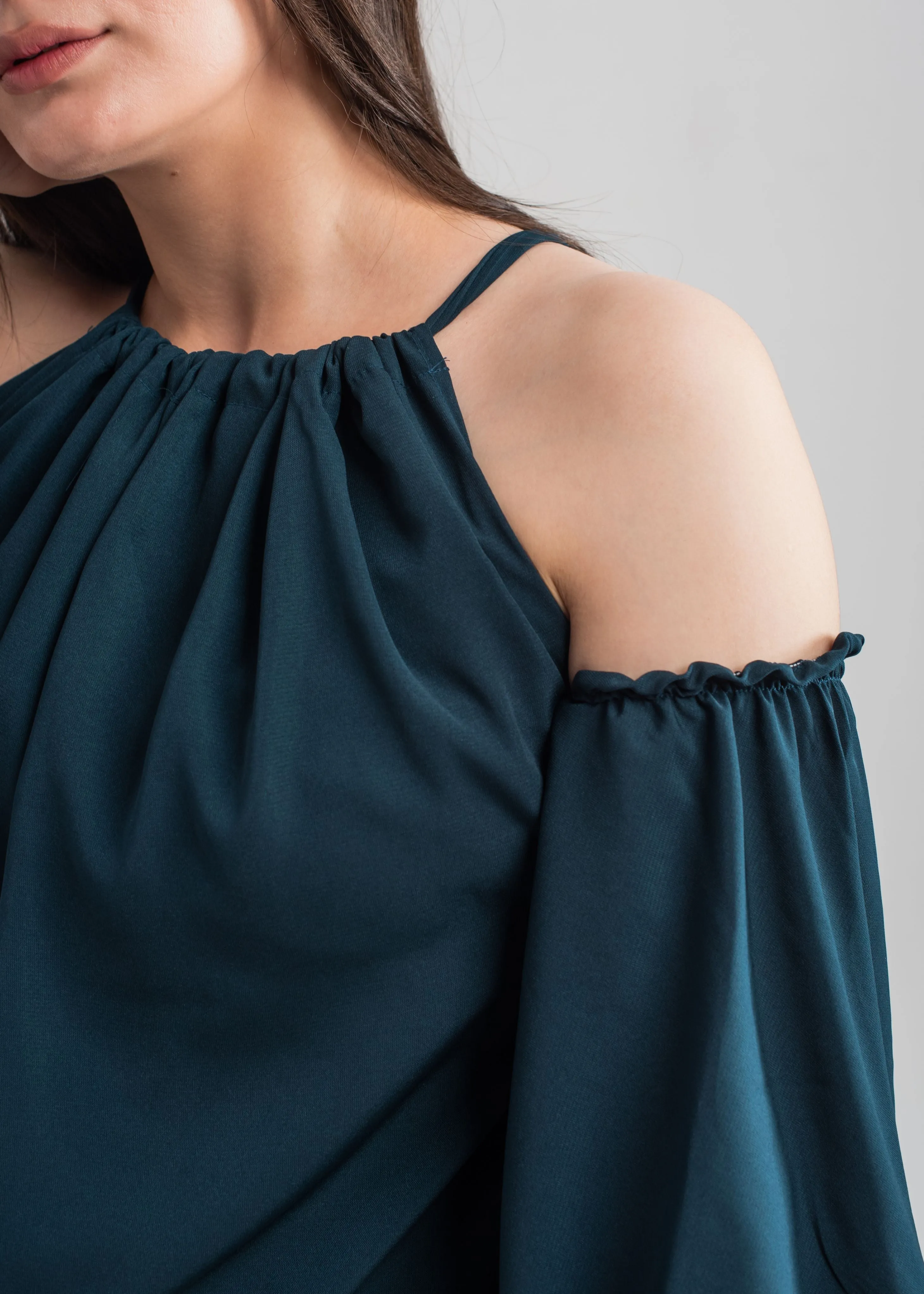 Dark Teal Halter Top