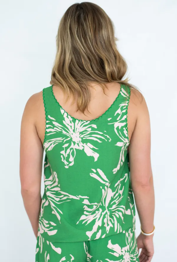 Eloise Scallop Top - Green