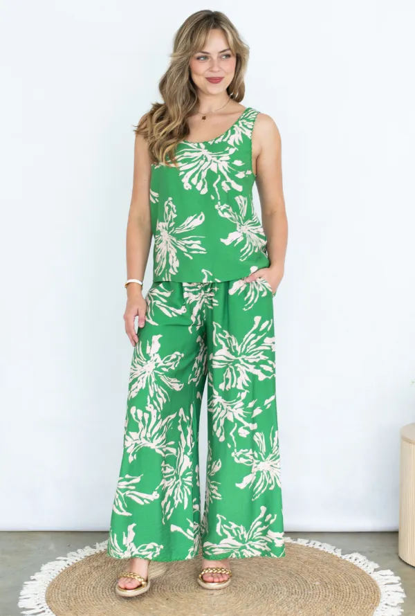 Eloise Scallop Top - Green