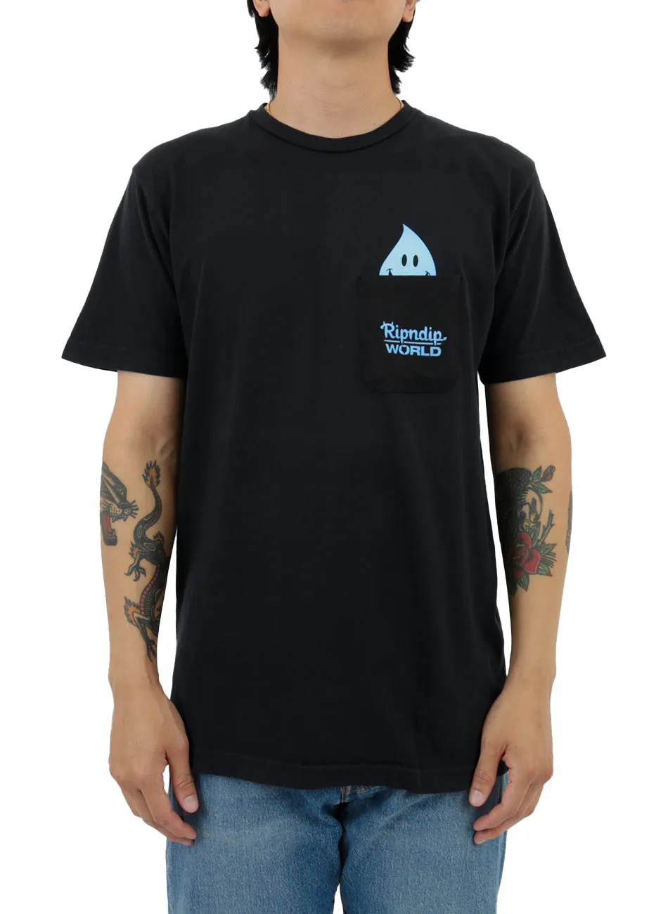 F U Wet Willy Pocket T-Shirt - Black