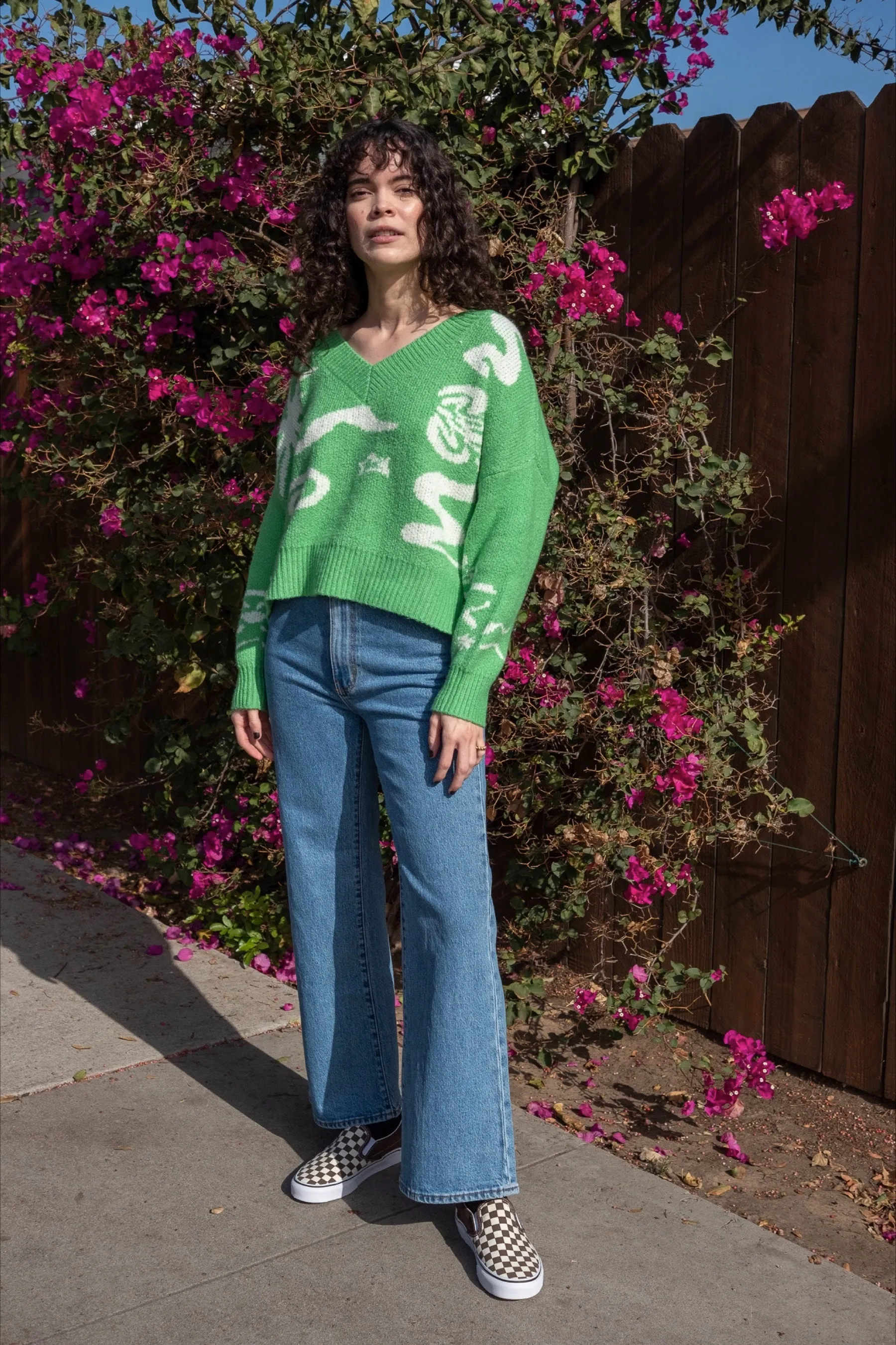 Green Cassett Sweater