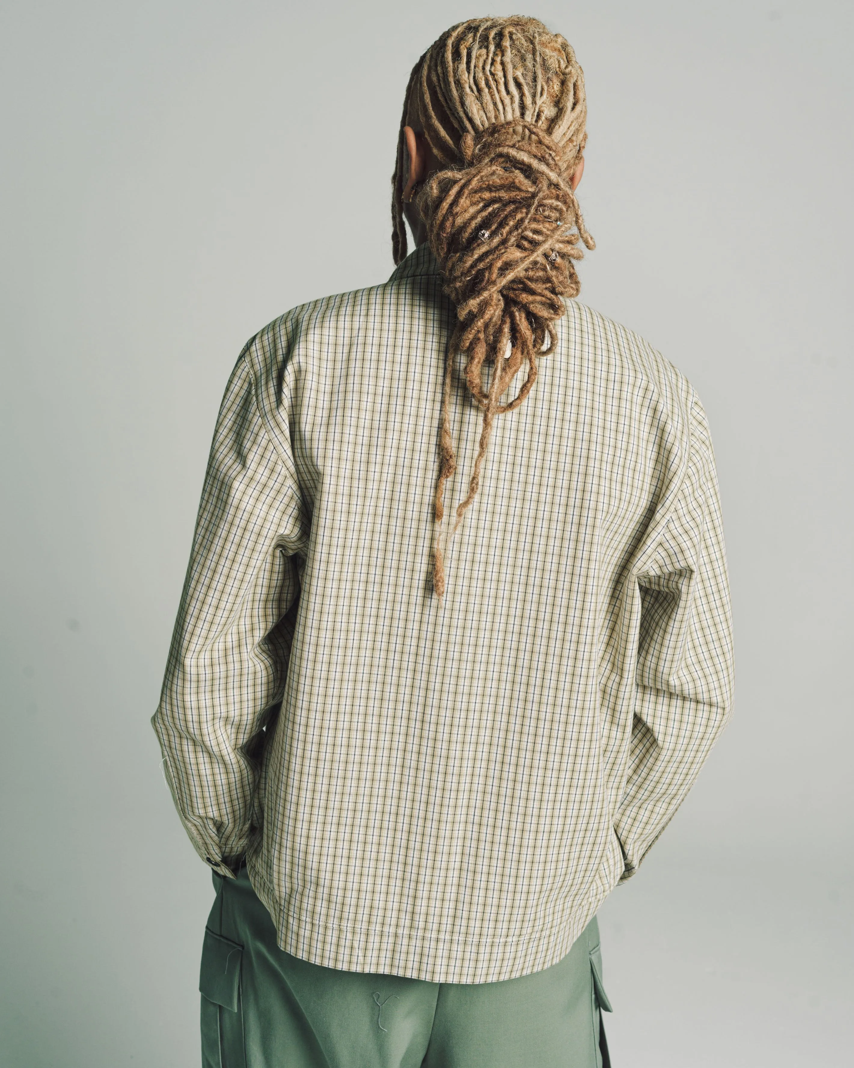 Green Check Simple Jacket