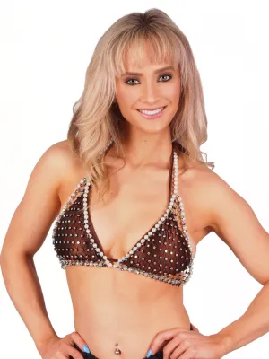 Halter Net Bra Top