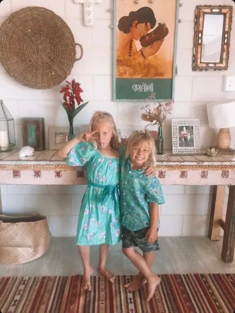 Hera Dress  Jade Dogwood Rose