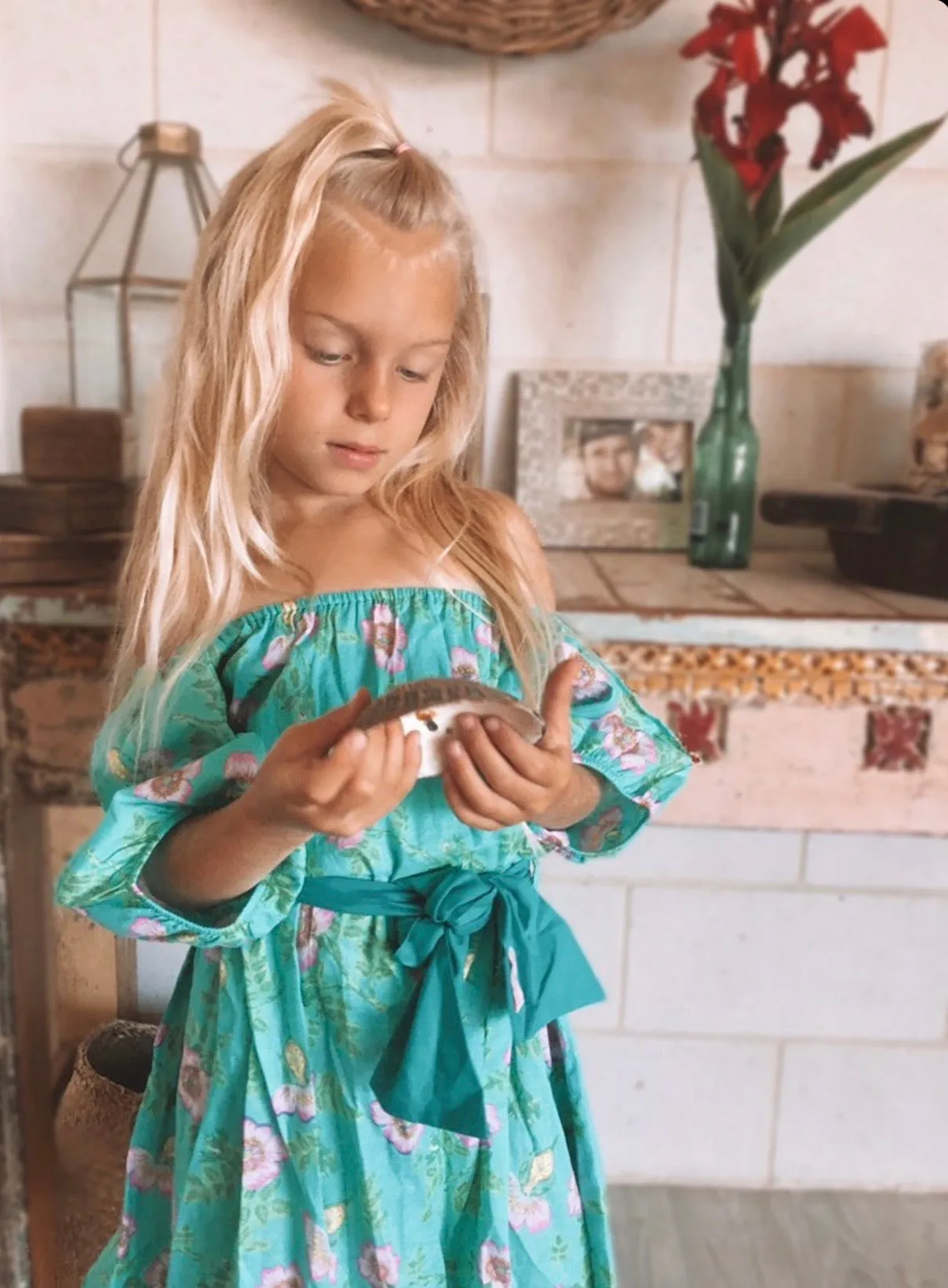 Hera Dress  Jade Dogwood Rose