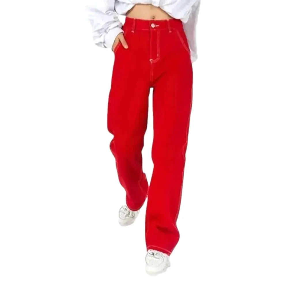 High rise women's jeans pants