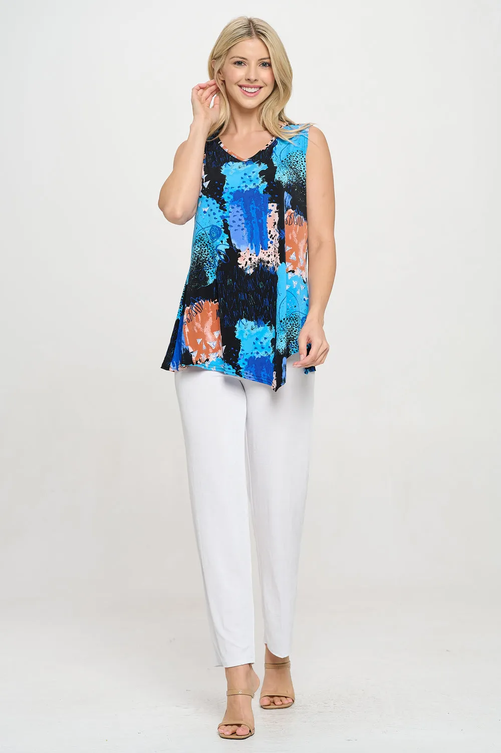 HIT Point V-NK Tank Top-2061HT-TRP1-W449