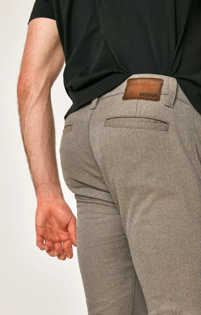 JOHNNY SLIM CHINO IN SAND FEATHER TWEED