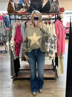 KanCan MR Button Fly Flare Jeans