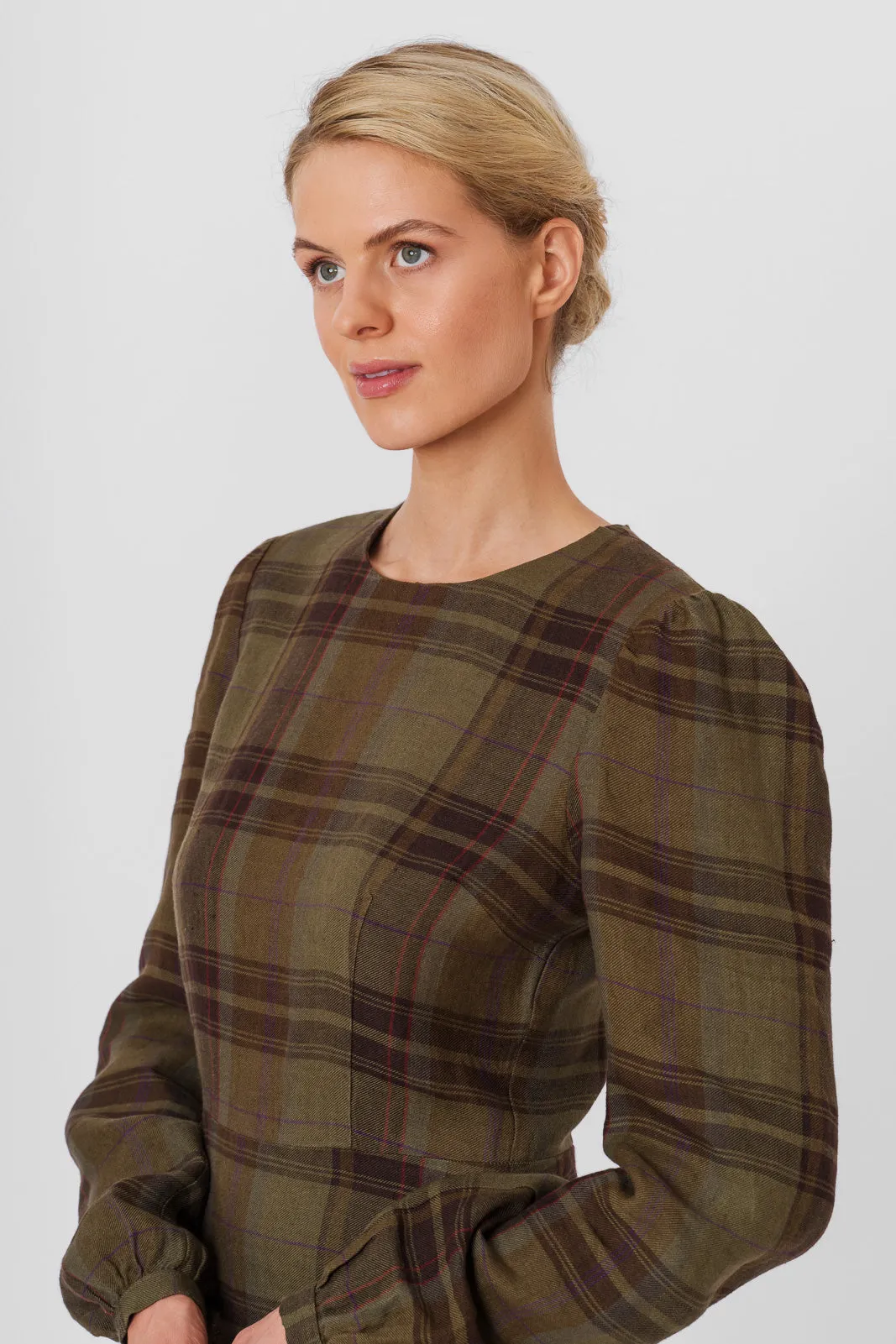Kelly Dress, Long Sleeve, Twill Linen