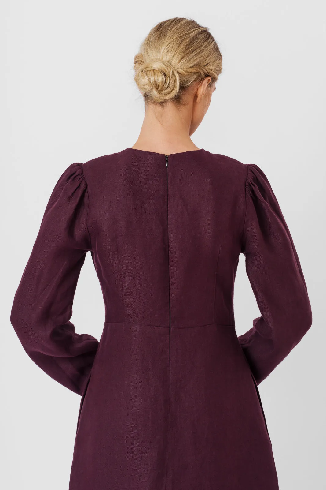 Kelly Dress, Long Sleeve, Twill Linen