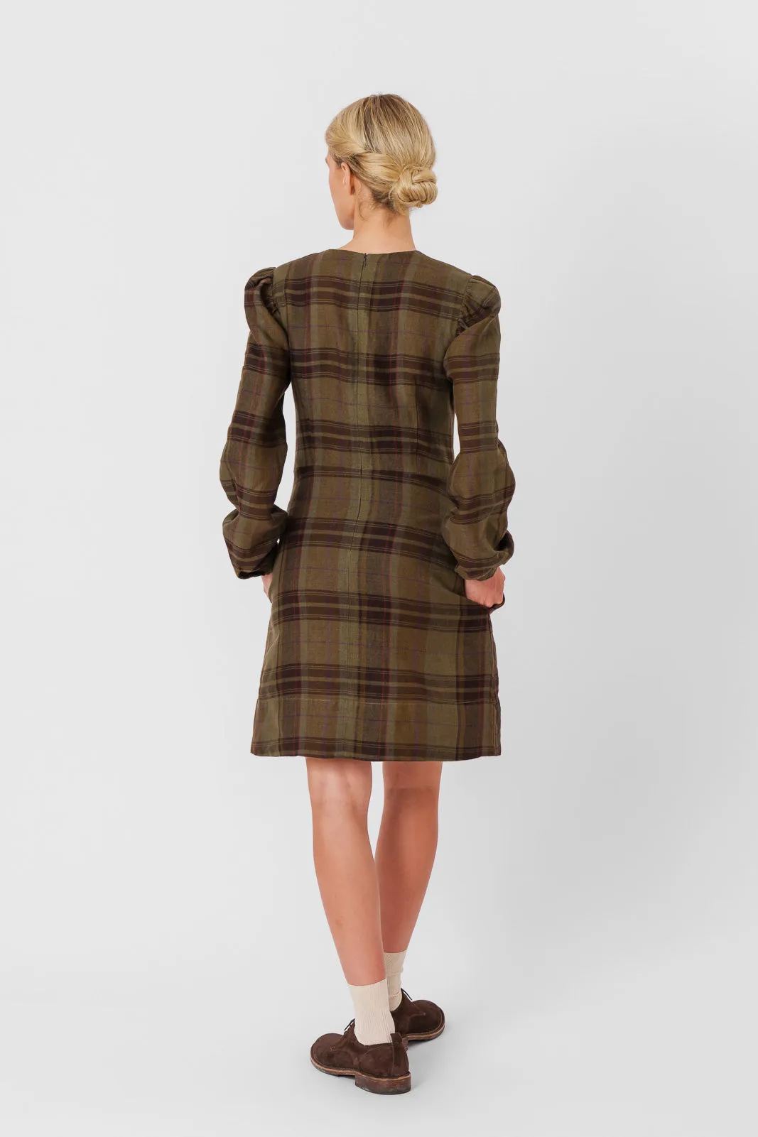 Kelly Dress, Long Sleeve, Twill Linen