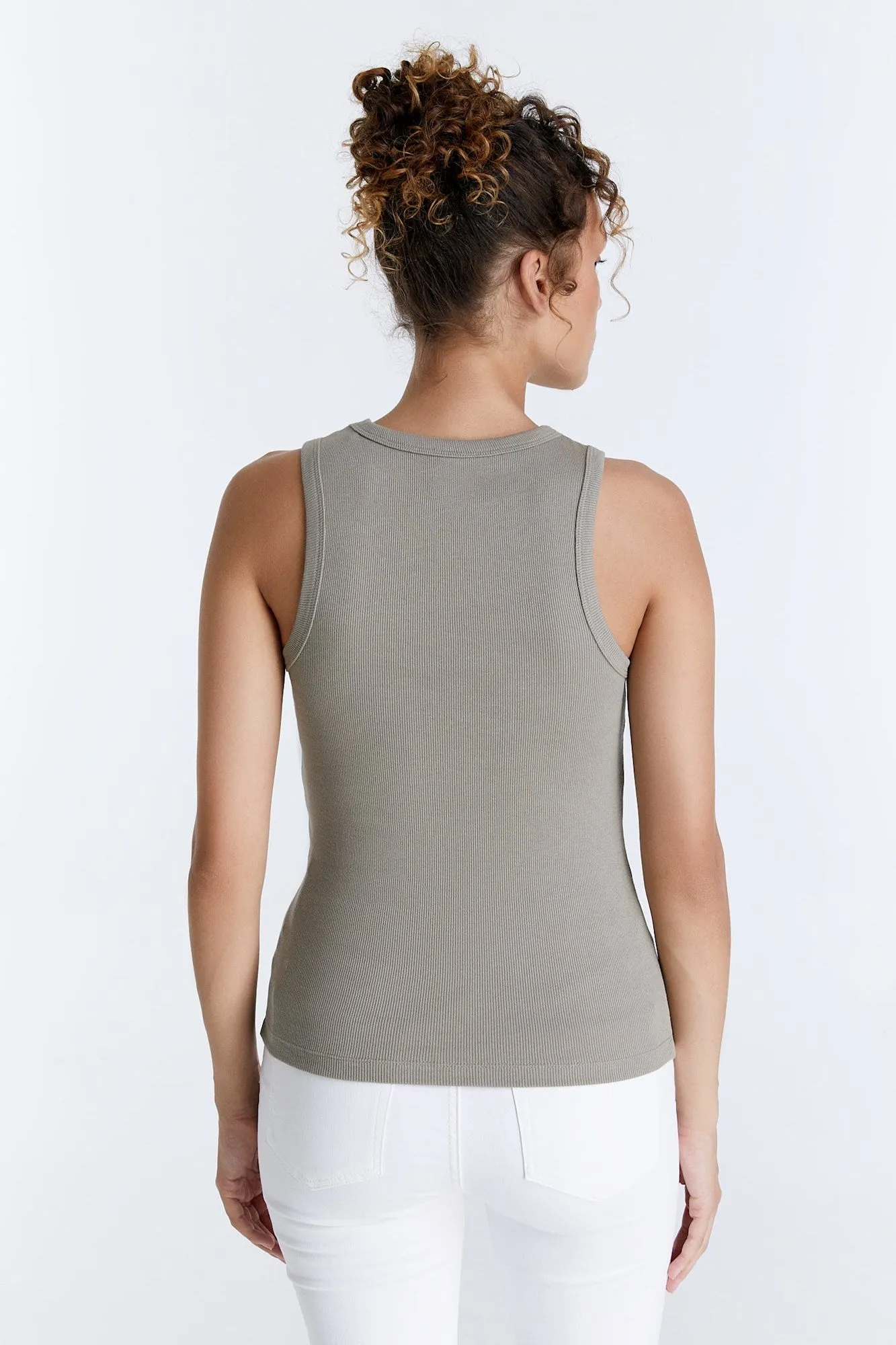 Liv Crew Neck Tanktop  Sage