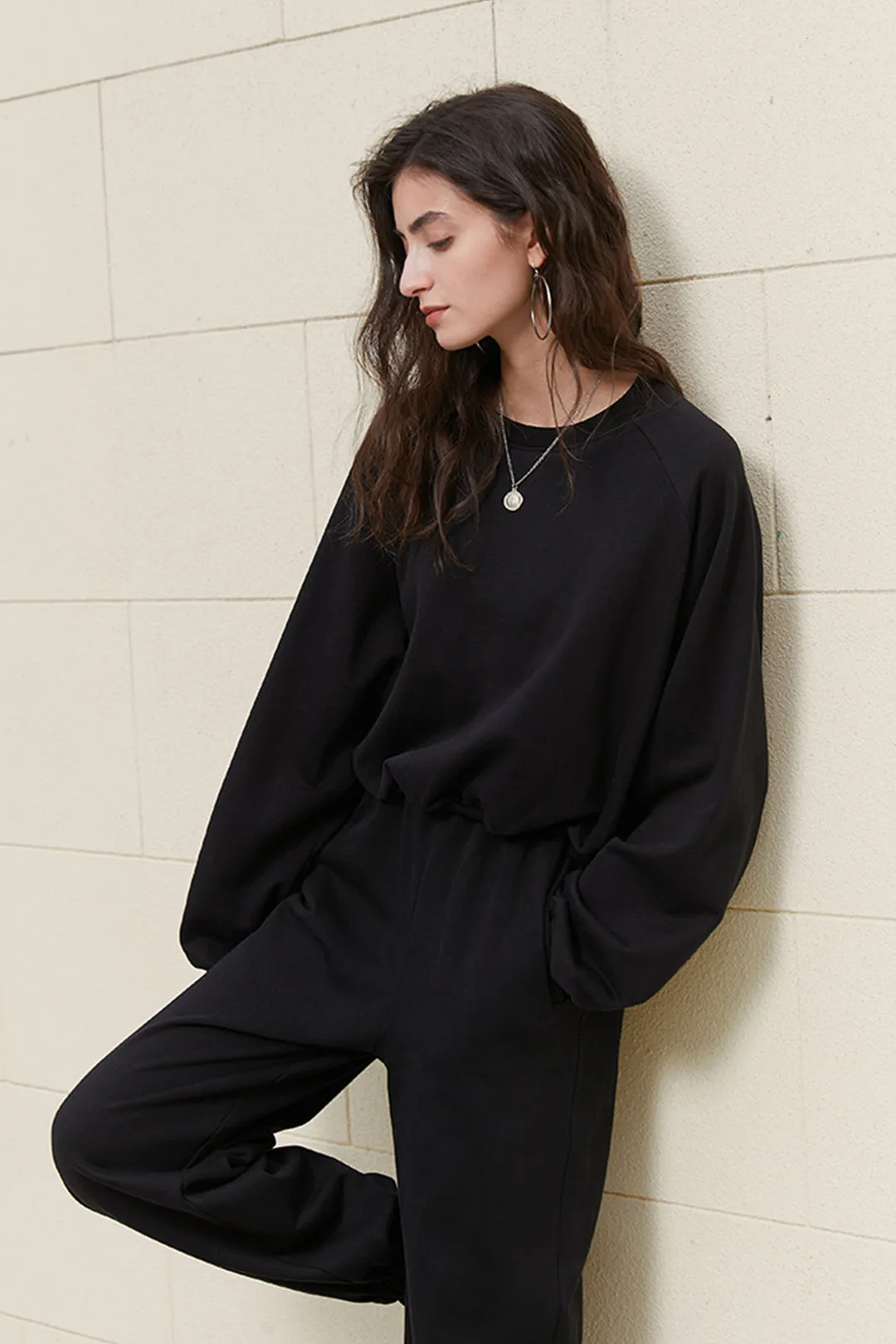 Loose all-match sweater | Loose waist sweater | Street beat waist sweater