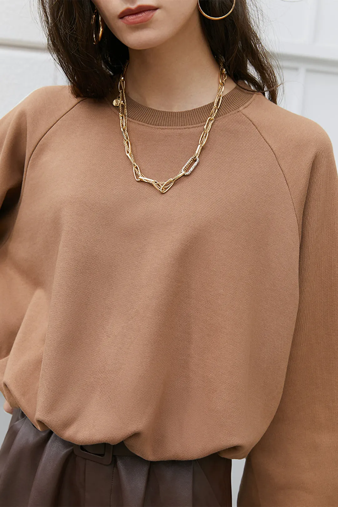 Loose all-match sweater | Loose waist sweater | Street beat waist sweater