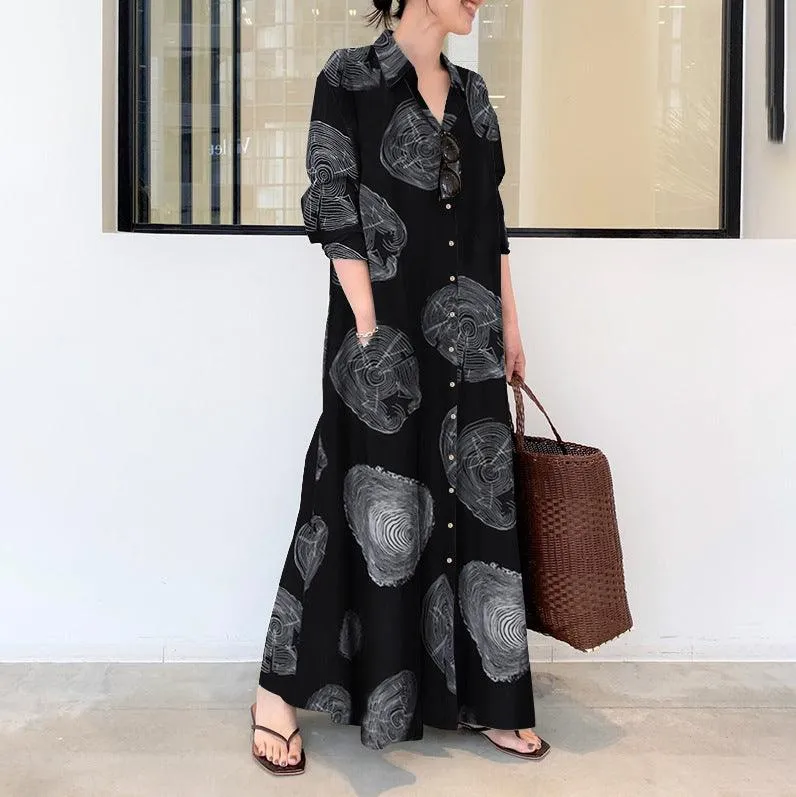 Loose Casual Long Shirt Dress