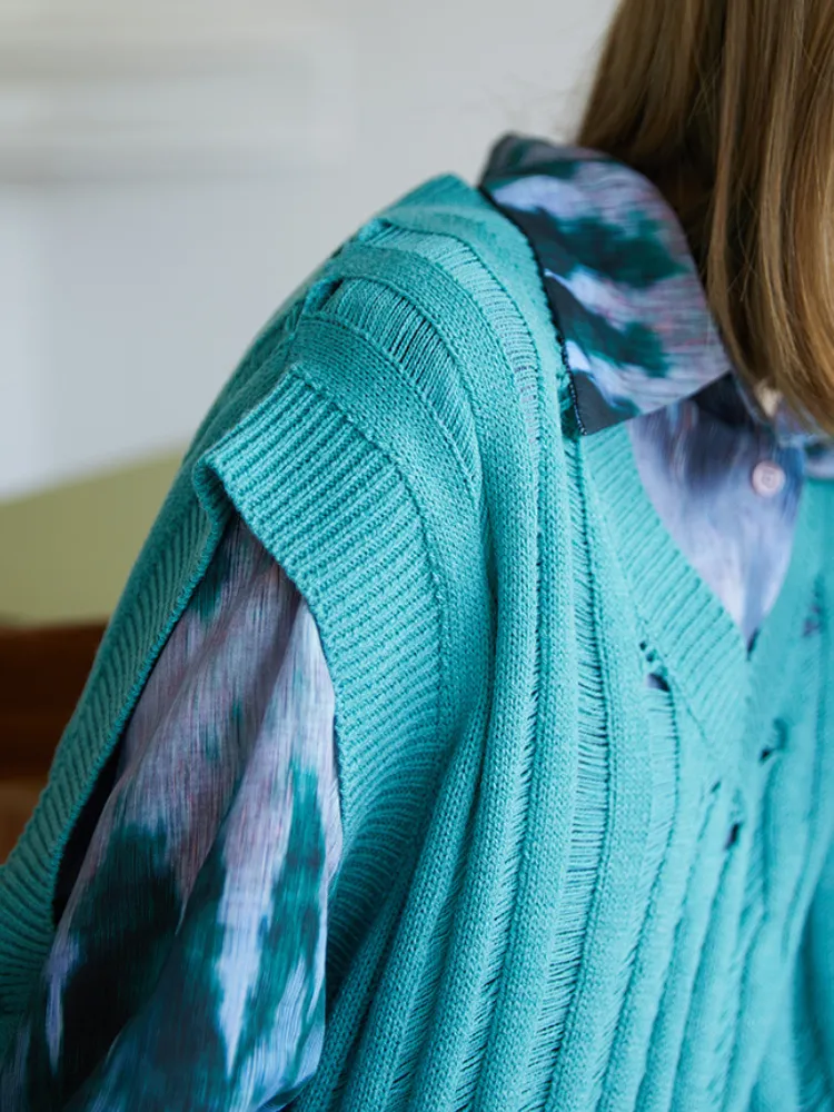 Loose Sweater Vest【s0000001343】