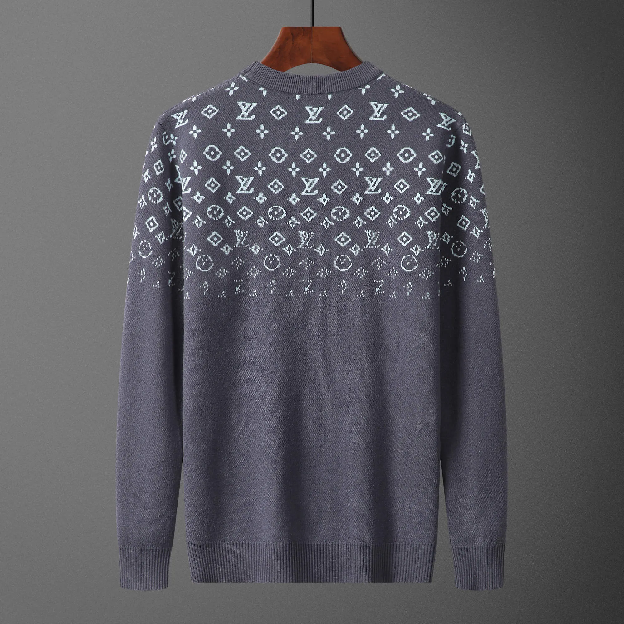 Louis Vuitton LV Gradient Monogram Grey-Blue Sweater