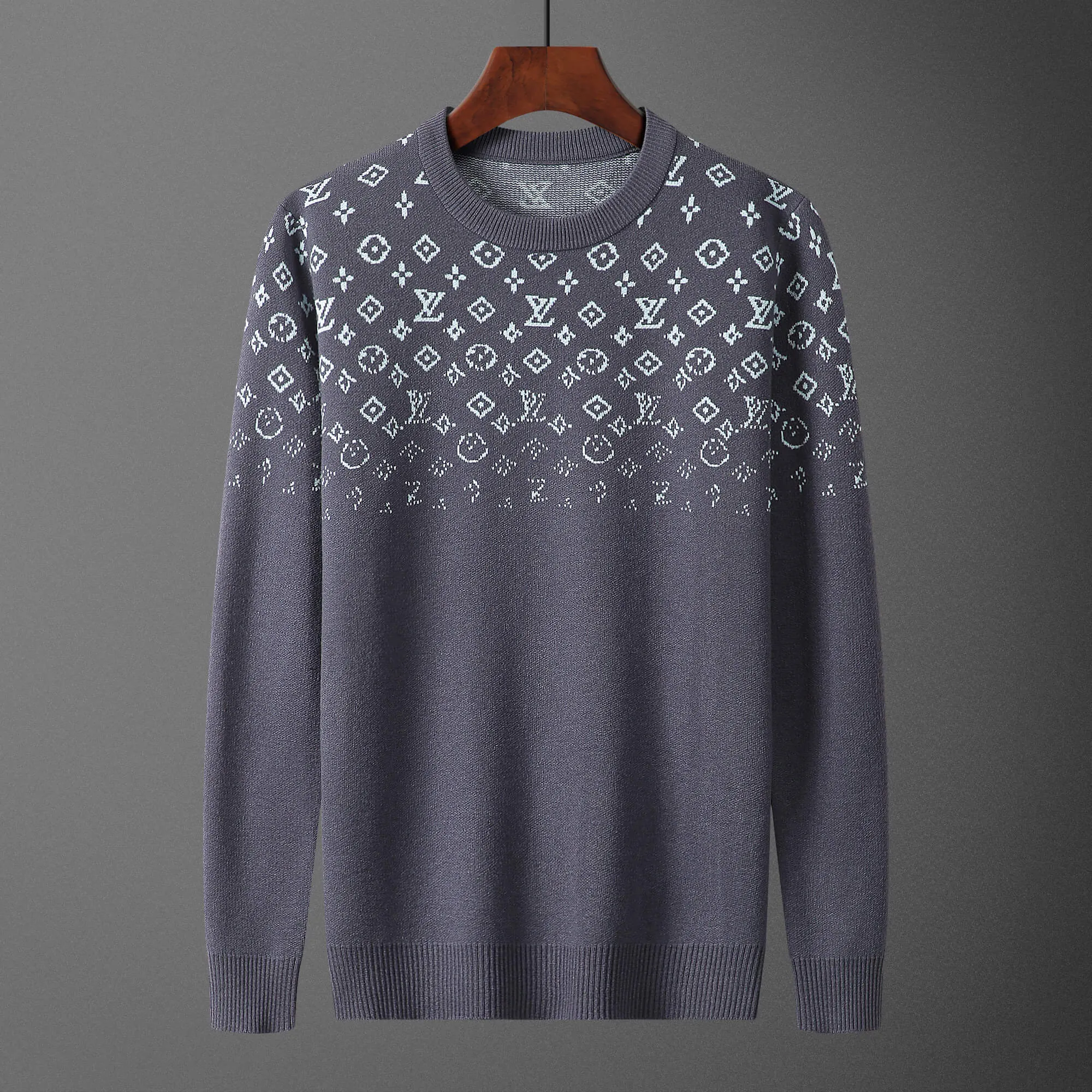 Louis Vuitton LV Gradient Monogram Grey-Blue Sweater