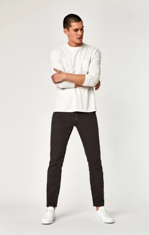 MARCUS SLIM STRAIGHT LEG IN DARK BROWN WASHED COMFORT
