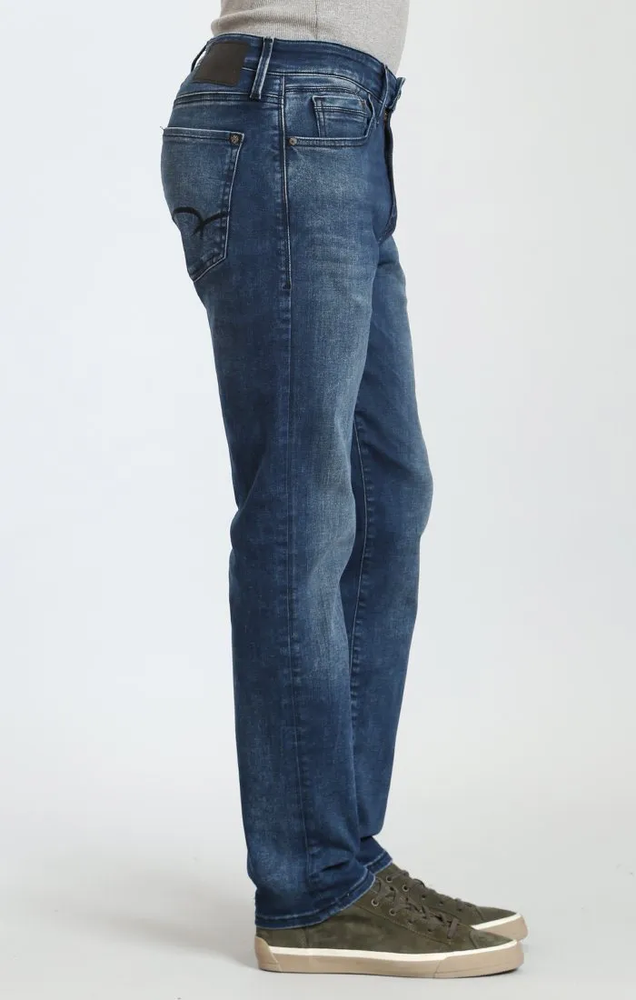 MARCUS SLIM STRAIGHT LEG IN FOREST BLUE WILLIAMSBURG