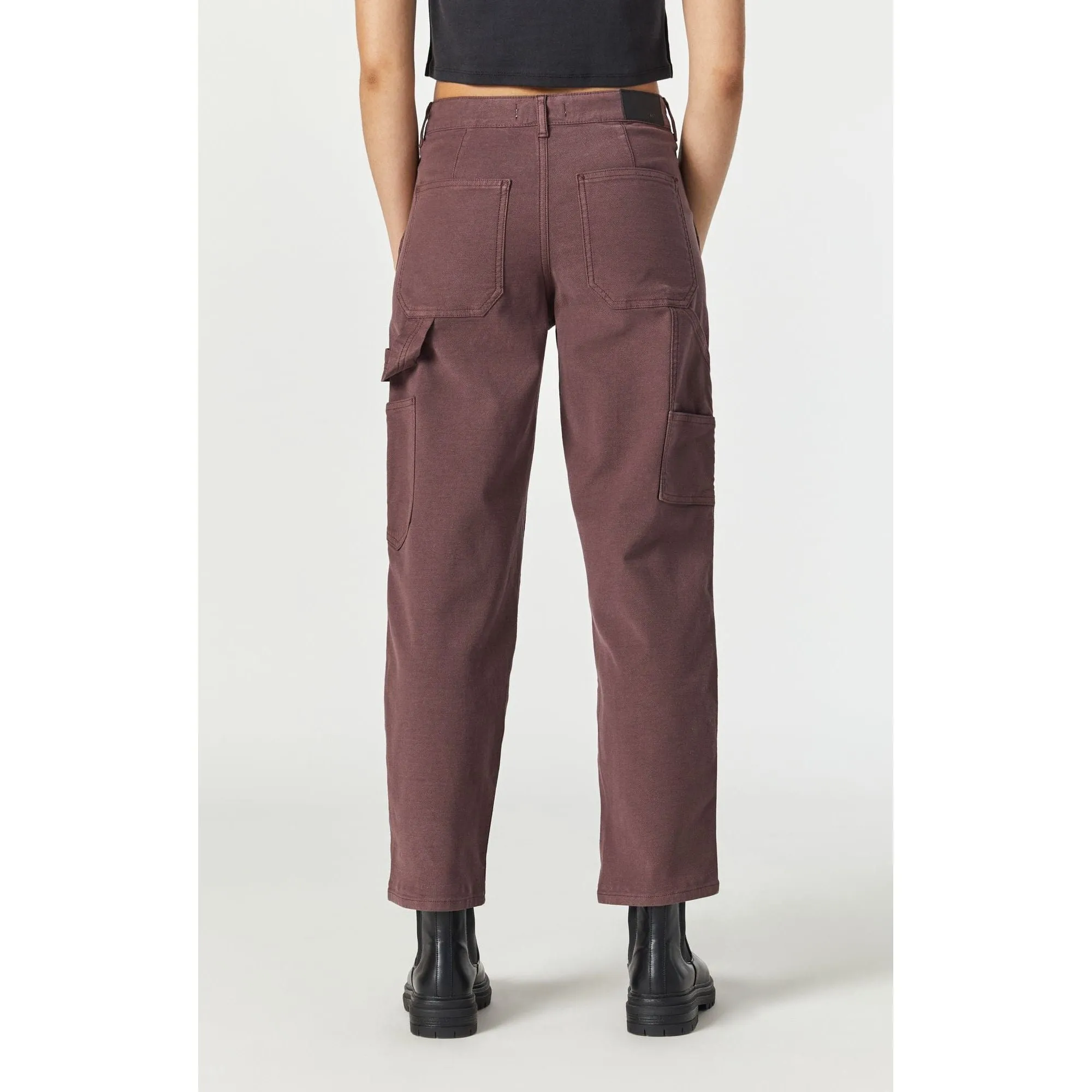 Mavi Luisa Pant Mahogany in Luxe Twill