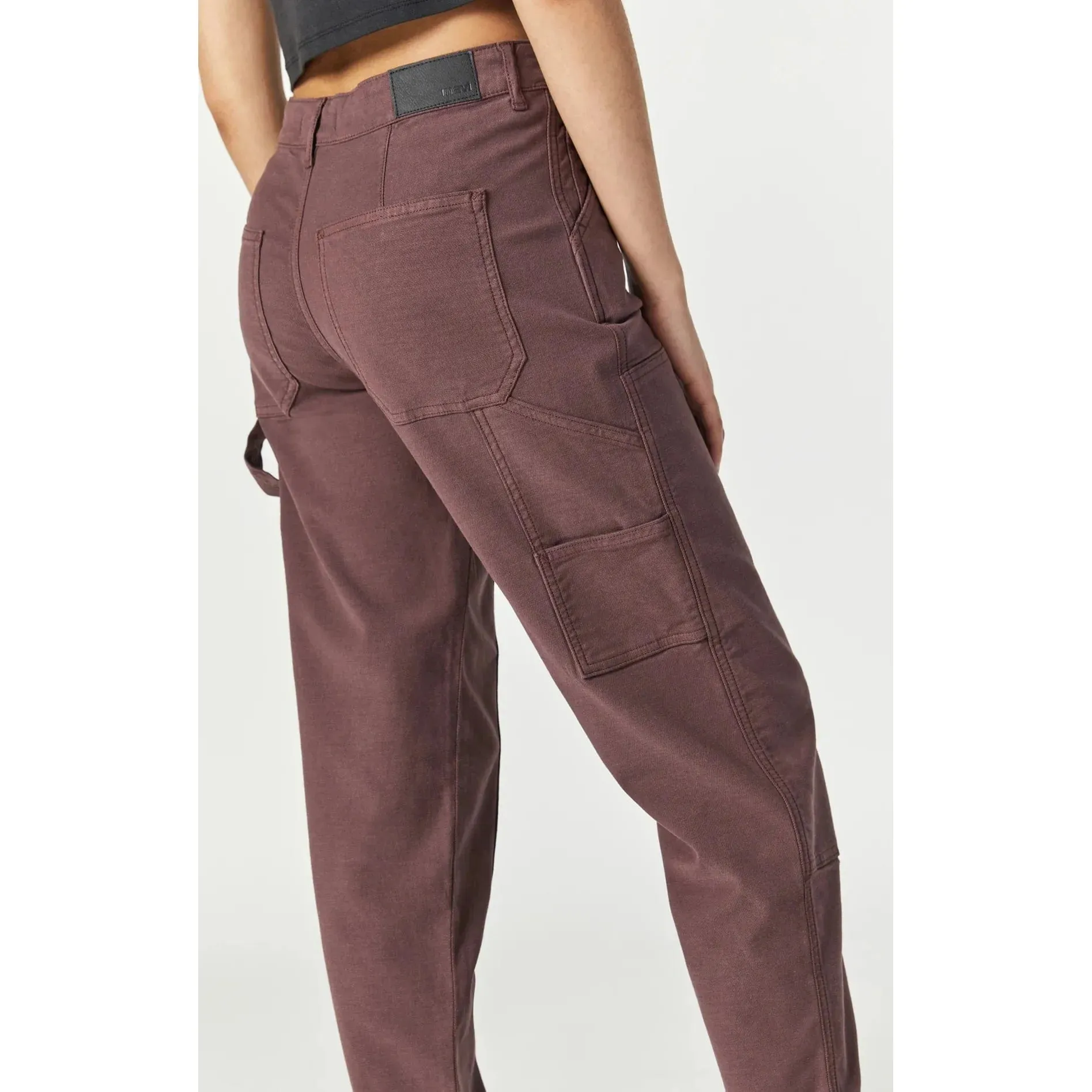 Mavi Luisa Pant Mahogany in Luxe Twill