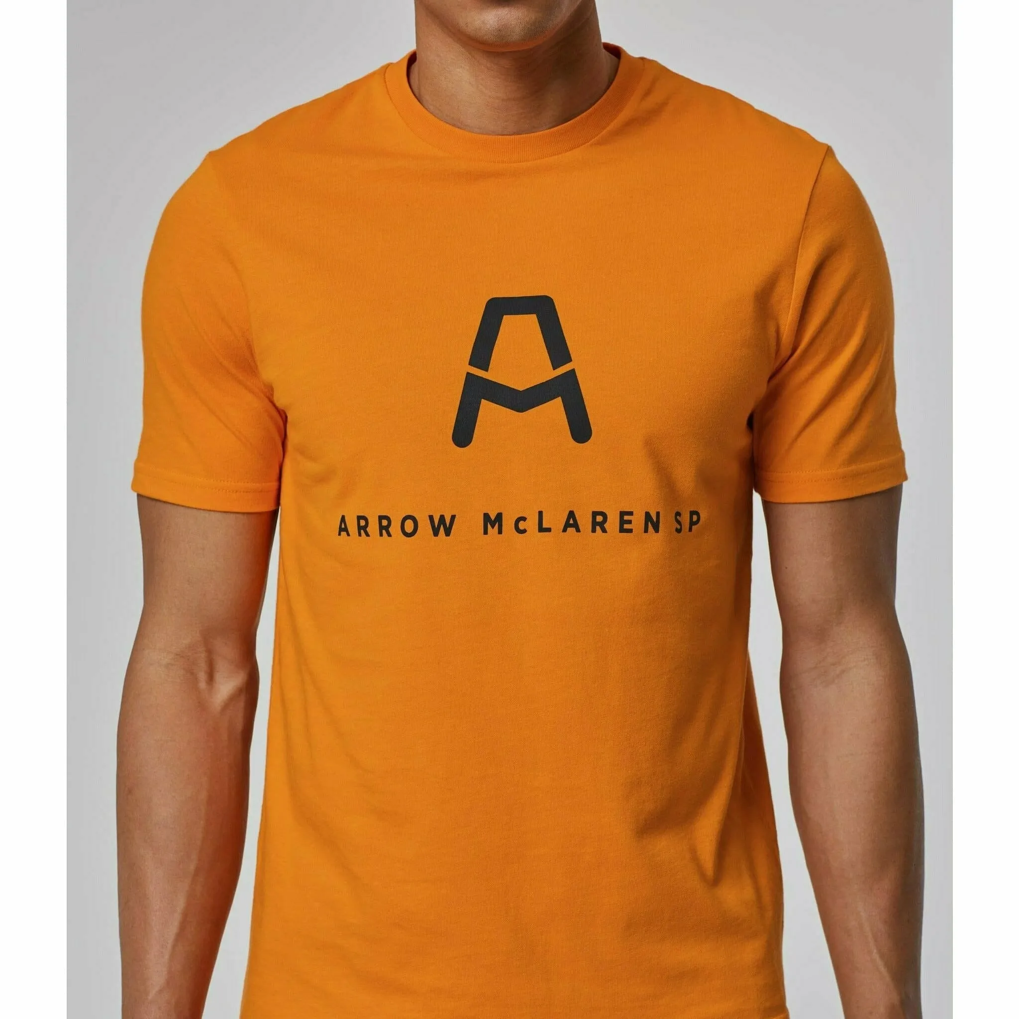 McLaren Indy Car Men's Core Logo Drivers T-Shirt -Papaya