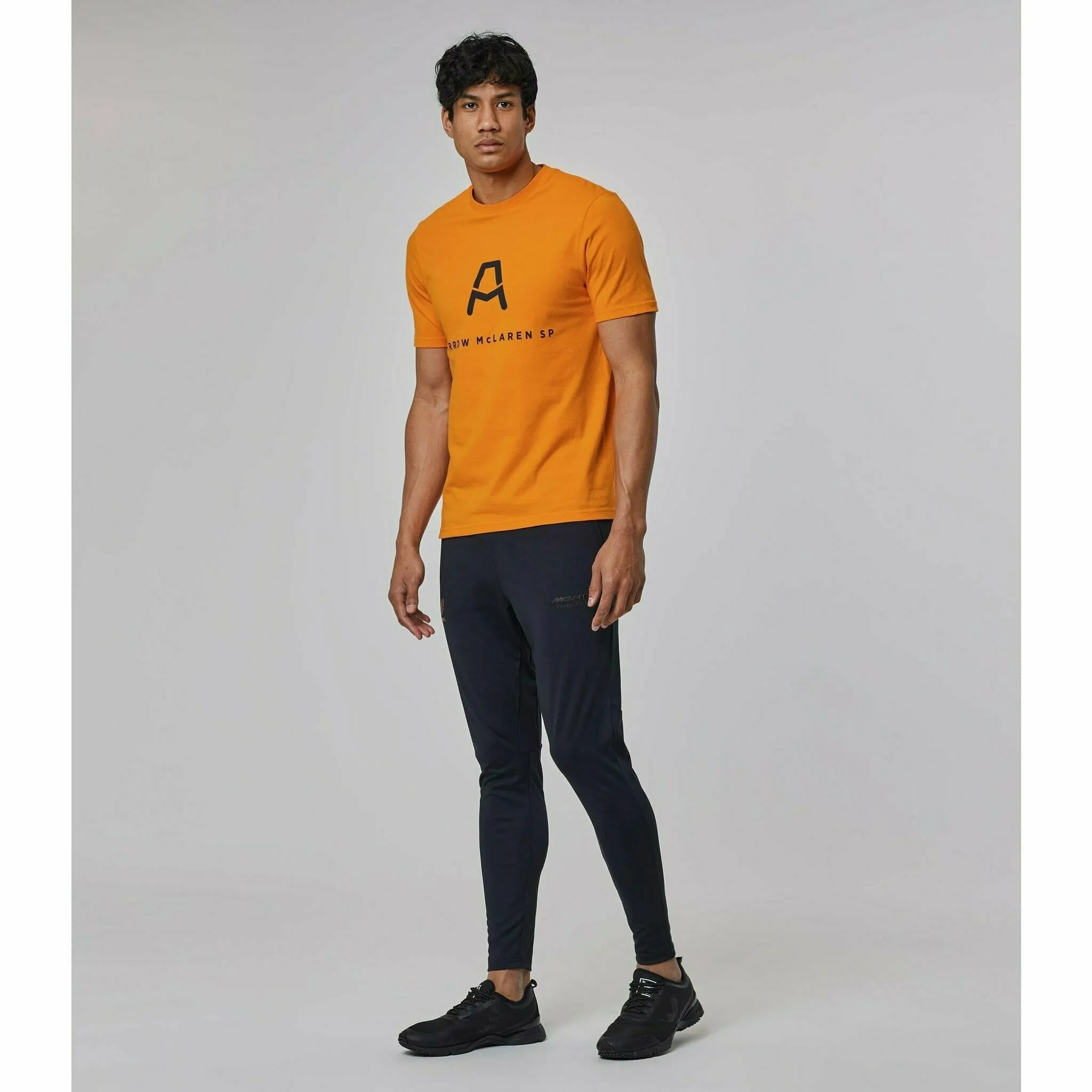 McLaren Indy Car Men's Core Logo Drivers T-Shirt -Papaya