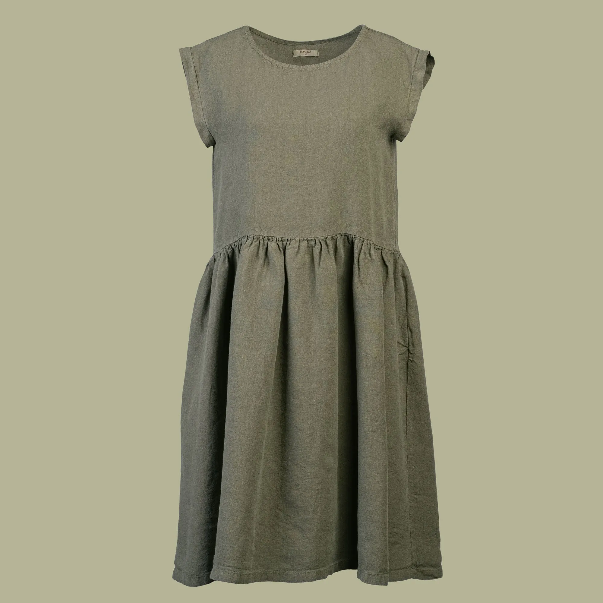 MENIQUE Smock Dress Cecilia Stone Green