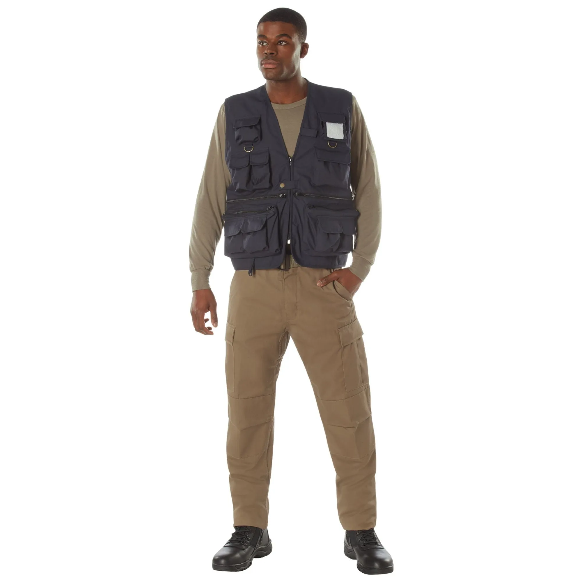 Midnight Navy Blue - Fishing and Travel Vest 17 Pockets