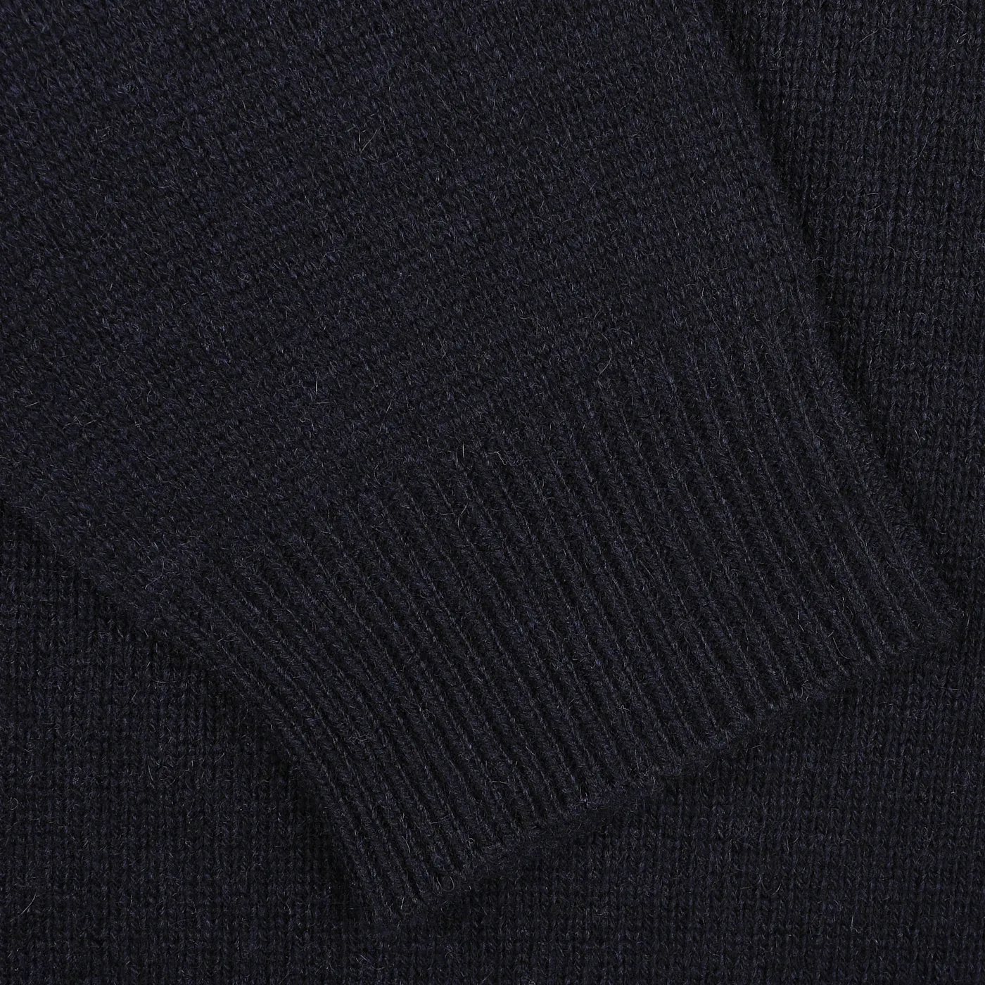 Navy Blue Cashmere Crewneck Sweater