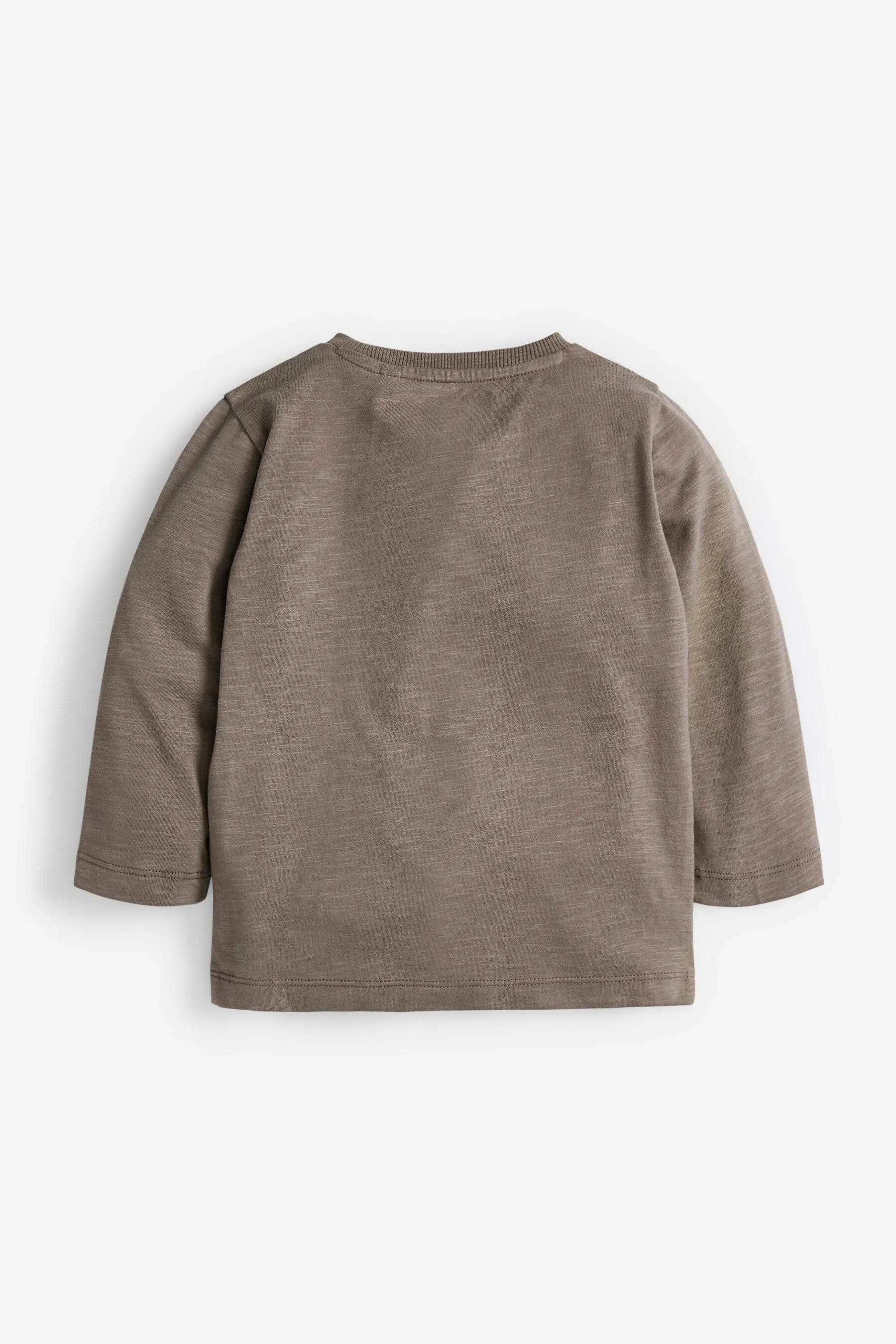 Next Mink Long Sleeve Plain Baby Boys T-Shirt