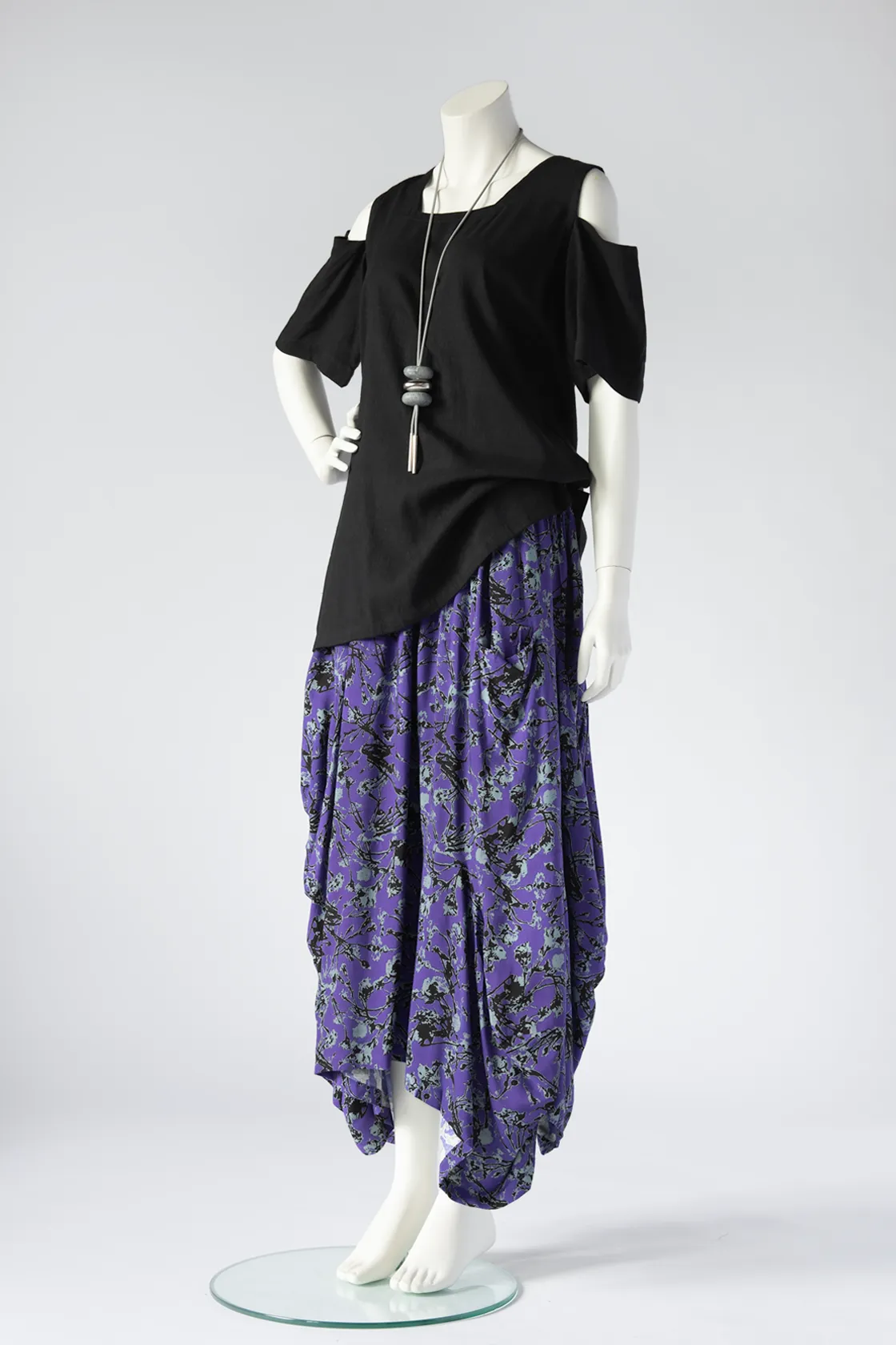 O.P.S. Top in Black Papyrus