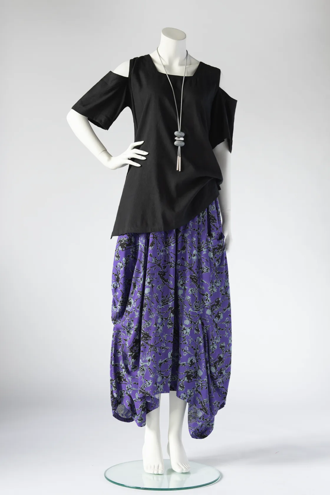 O.P.S. Top in Black Papyrus