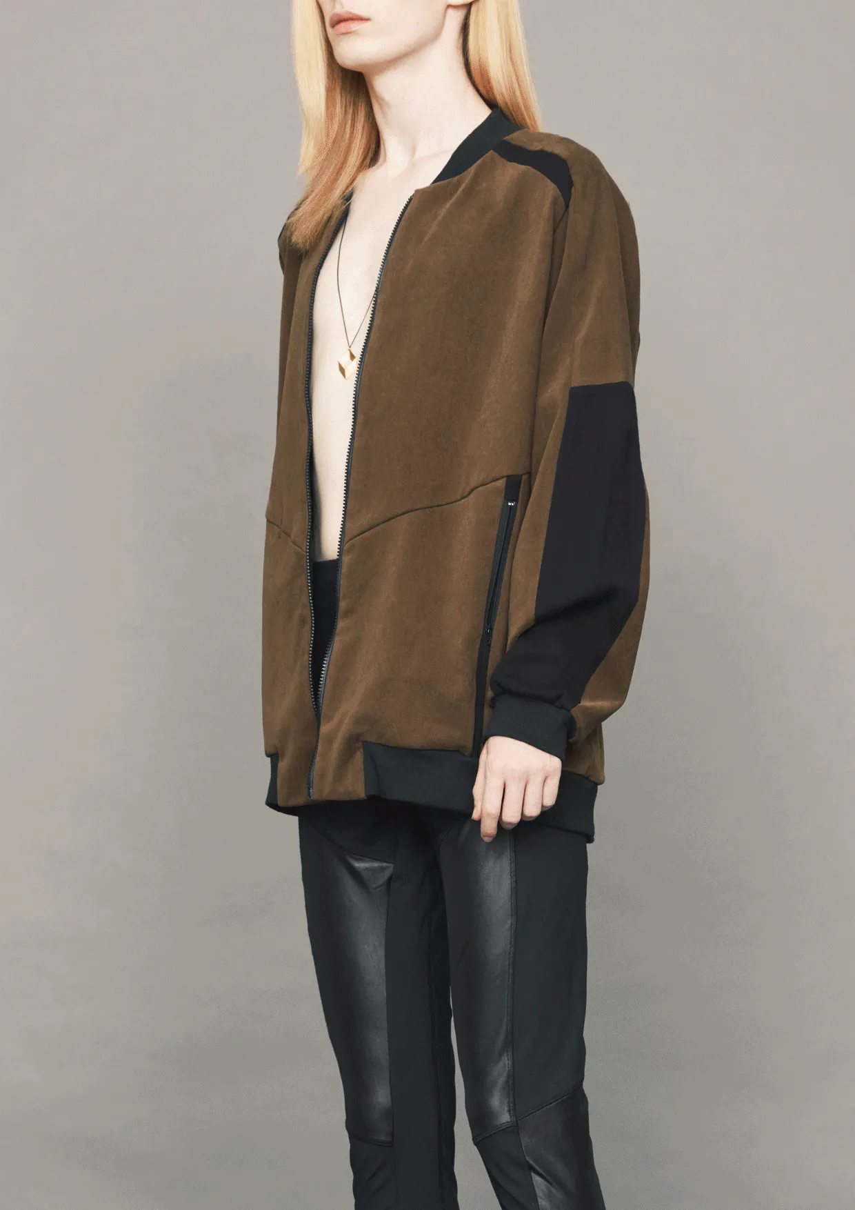 PILOT JACKET - SOFT OUTERWEAR - hazel