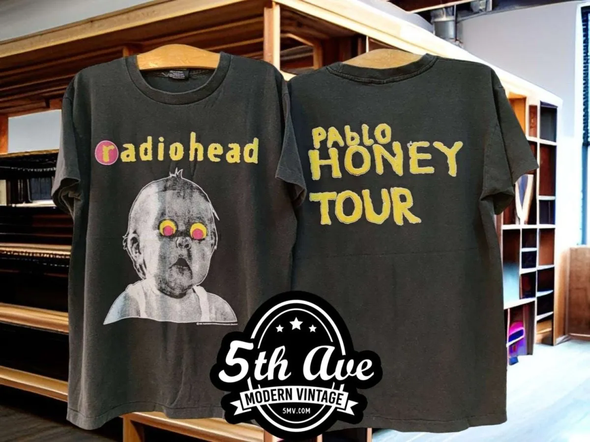 Radiohead Pablo Honey Tour 1993 Black t shirt: A Vintage Classic