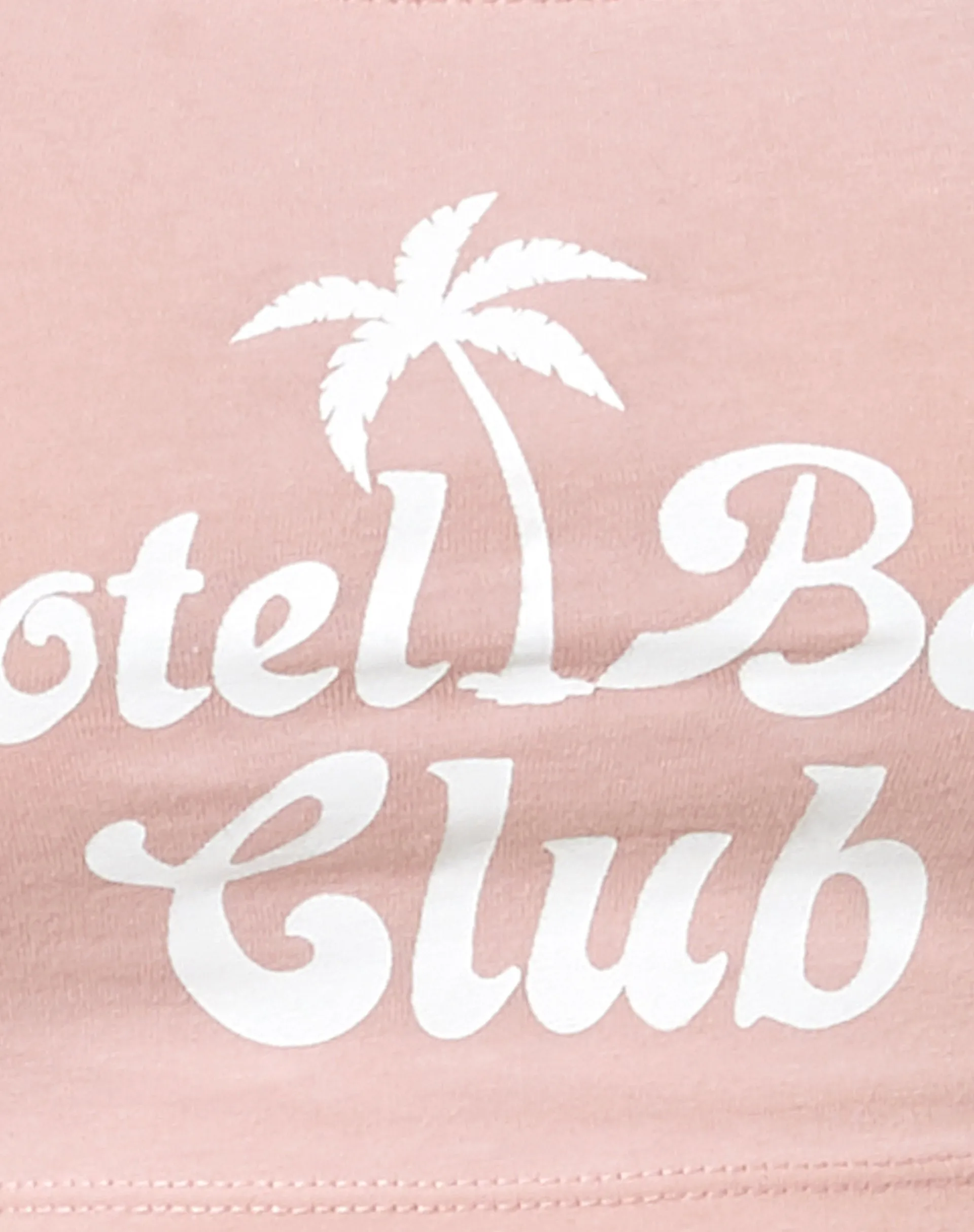 Raino Crop Top in Pink Lady Motel Beach Club