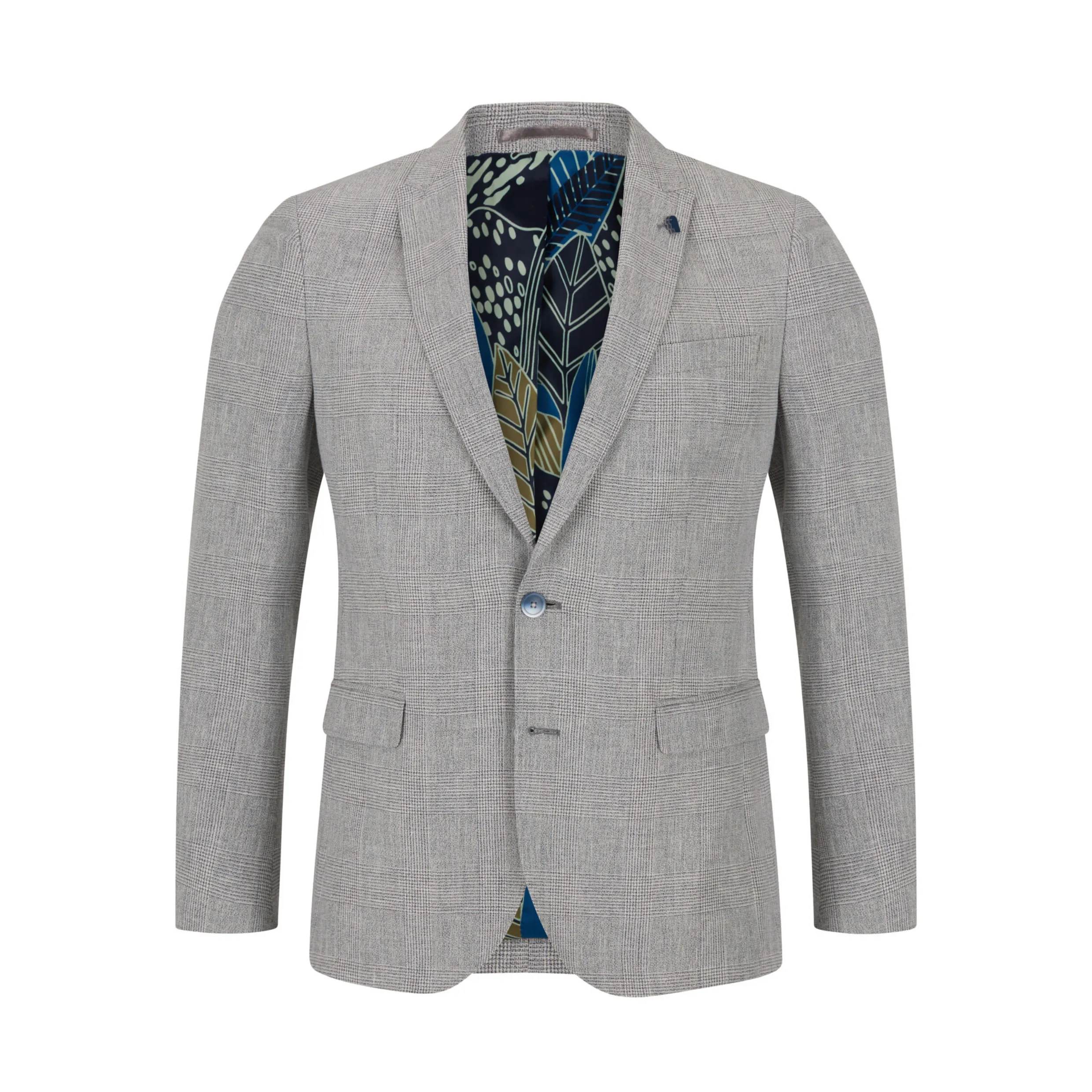 Remus Uomo Mens Linen Blend Summer Sports Jacket 12353 Light Grey
